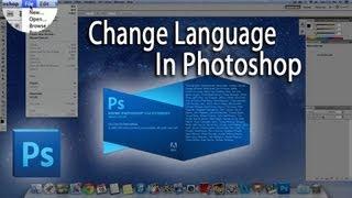 how to change language in photoshop cs6 for mac